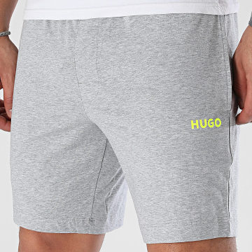 HUGO - Pantalones cortos de jogging enlazados 50518679 Gris jaspeado