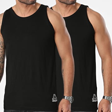 Kappa - Lote de 2 camisetas de tirantes 39491236 Negro