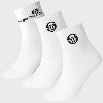Sergio Tacchini - Lote de 3 pares de calcetines 93892020 Blanco