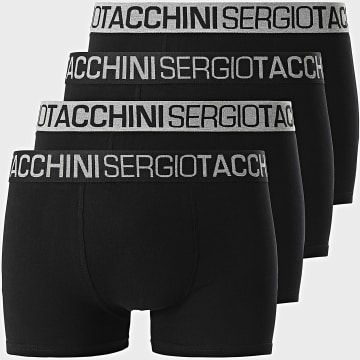 Sergio Tacchini - Pack de 4 calzoncillos bóxer 92890490 Negro