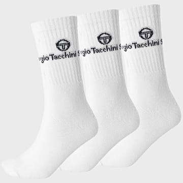 Sergio Tacchini - Lote de 3 pares de calcetines 93230832 Blanco