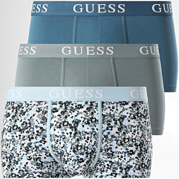 Guess - Set di 3 boxer U4GG05-K6YW0 Blu Verde