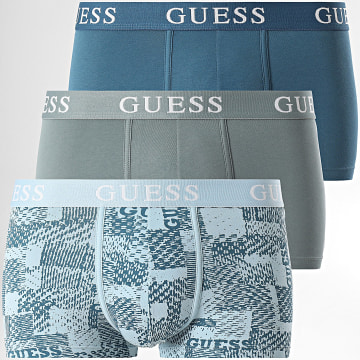 Guess - Set di 3 boxer U4GG05-K6YW0 Blu Verde