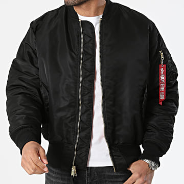Alpha Industries - Jass Bomber MA-1 100101 Zwart Oranje