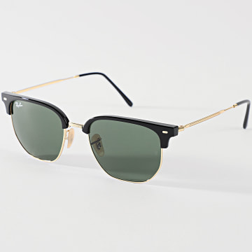 Ray-Ban - Nieuwe Clubmaster RB4416 Zonnebril Zwart Goud