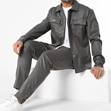 KZR - Set di maglia e pantaloni grigio antracite