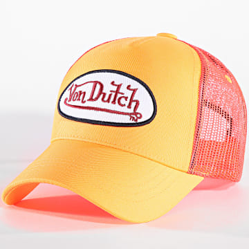 Von Dutch - Cappello Trucker Fresh Orange Fluo Pink