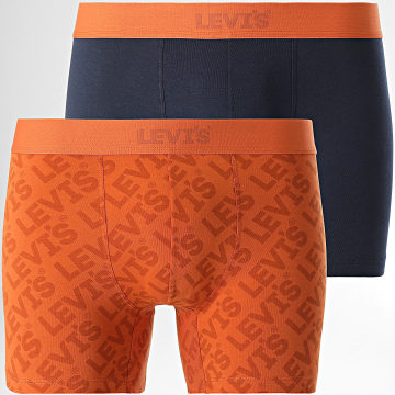 Levi's - Juego de 2 calzoncillos bóxer 701226884 Naranja Azul marino