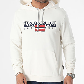 Napapijri - Felpa con cappuccio regular fit A4HTL Navy Beige