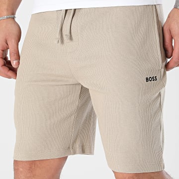 BOSS - Pantalones cortos Waffle Jogging 50480828 Marrón claro