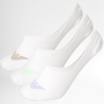 Emporio Armani - Set di 3 paia di calzini 306229-4R234 bianco