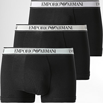 Emporio Armani - Set di 3 boxer 111357-4R717 nero