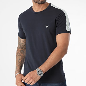 Emporio Armani - Camiseta a rayas 111890-4R717 Azul marino