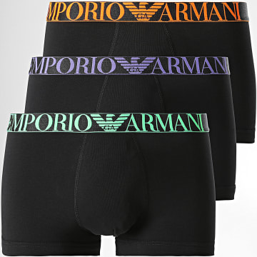Emporio Armani - Set di 3 boxer 111357-4R726 nero