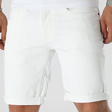 Indicode Jeans - Pantaloncini Kaden Jean Bianco