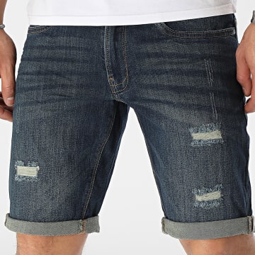 Indicode Jeans - Kaden Holes Pantalones cortos vaqueros Azul crudo