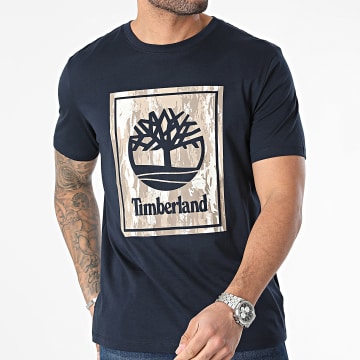 Timberland - Tee Shirt Camo A5UBF Bleu Marine