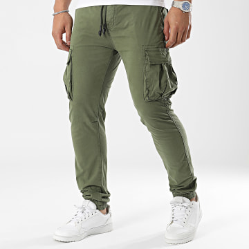 KZR - Pantaloni Cargo verde cachi