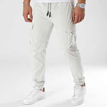 KZR - Pantalones cargo gris claro