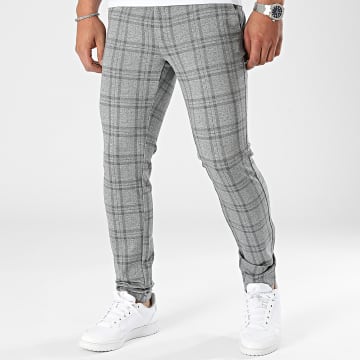 Only And Sons - Pantalones de cuadros grises Mark