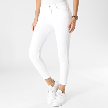 Only - Jeans skinny Power Mid Pushup Donna Bianco