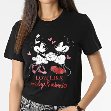 Only - Tee Shirt Femme Mickey Noir
