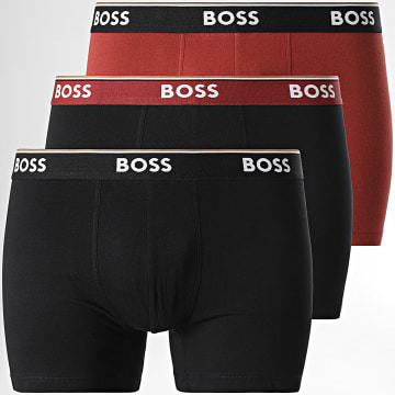 BOSS - Confezione da 3 boxer Power 50514926 Nero Bordeaux