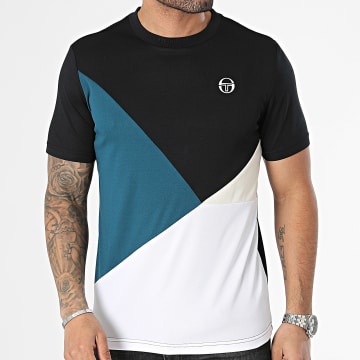 Sergio Tacchini - Geometrica 40626 Negro Azul Pato Blanco Camiseta