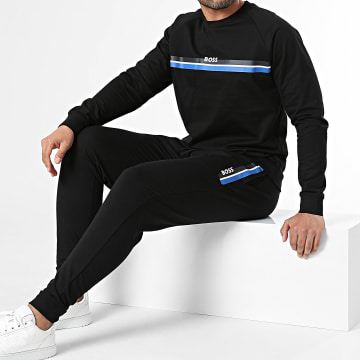 BOSS - Autentico set di maglietta a maniche lunghe e pantaloni da jogging 50515163 Nero