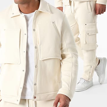 Classic Series - Conjunto de chaqueta y pantalón Cargo beige