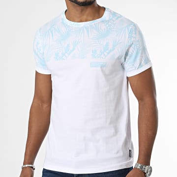 La Maison Blaggio - Camiseta blanca azul claro