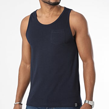 La Maison Blaggio - Camiseta de tirantes con bolsillos azul marino
