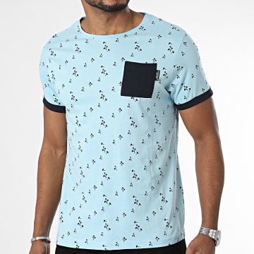 La Maison Blaggio - Camiseta de bolsillo azul claro