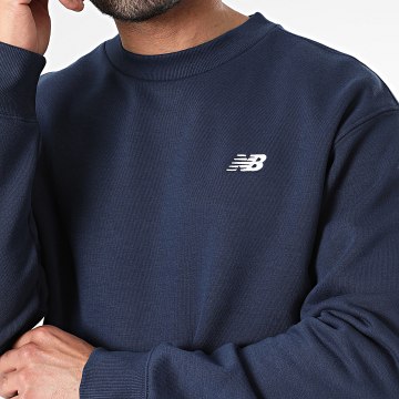 New Balance - Sweat Crewneck Relaxed Fit MT41510 Bleu Marine