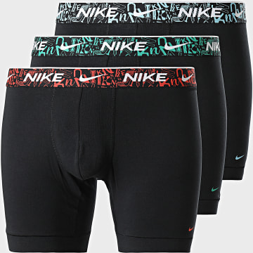 Nike - Set De 3 Boxers KE1007 Negro Rojo Celeste Verde