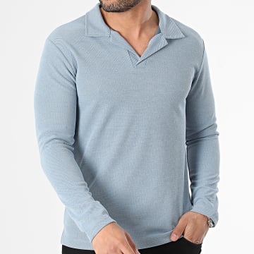 Uniplay - Polo azul de manga larga