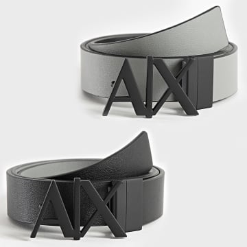Armani Exchange - Cinturón Reversible 951017 Negro Gris