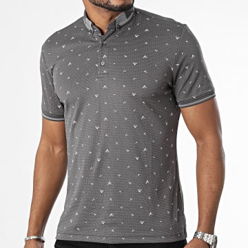Classic Series - Polo Manches Courtes Slim Gris Anthracite
