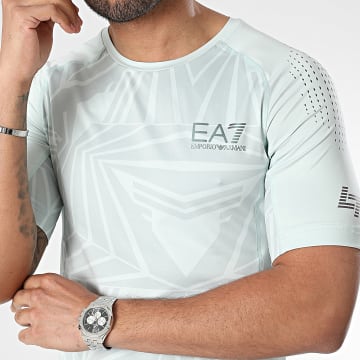 EA7 Emporio Armani - Maglietta 3DPT19-PJMDZ Verde chiaro