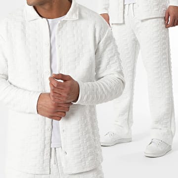 Ikao - Ensemble Chemise Manches Longues Et Pantalon Blanc