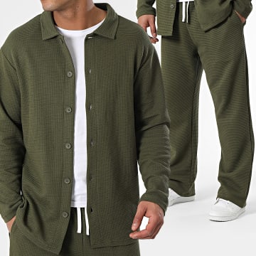 Ikao - Set maglia e pantaloni verde cachi