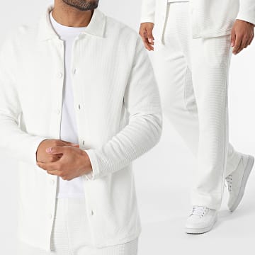 Ikao - Ensemble Surchemise Et Pantalon Blanc