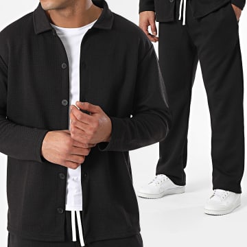 Ikao - Conjunto de camisa y pantalón negro