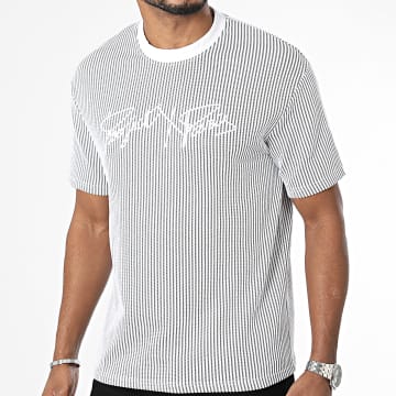Project X Paris - Camiseta de rayas 2310031 Blanco Gris