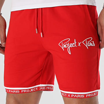 Project X Paris - Short Jogging 2340019 Rouge Blanc