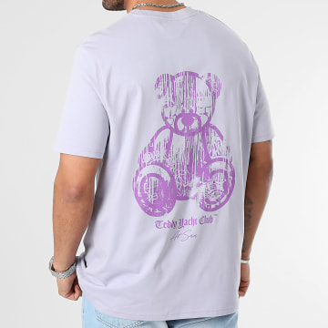 Teddy Yacht Club - Tee Shirt Oversize Art Series Dripping Lavande Violet