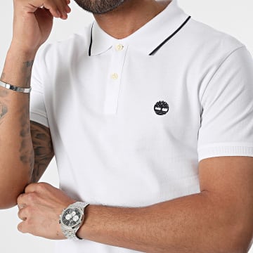 Timberland - Polo Manches Courtes A26NF Blanc