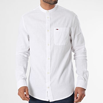 Tommy Jeans - Chemise Manches Longues Blend 8964 Blanc