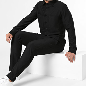 Uniplay - Set di maglietta nera e pantaloni da jogging