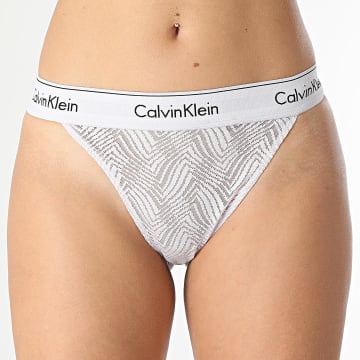 Calvin Klein - Tanga de encaje para mujer QF7714 Lila
